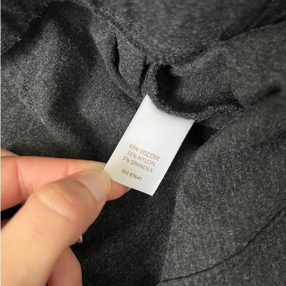 J. Jill Ponte Slim Leg Pull On Pants Gray Stretch Elastic Womens Size XL Petite - Picture 5 of 11